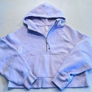 SOLD NWOT Lululemon Lavender Dew Oversized Scuba Half Zip